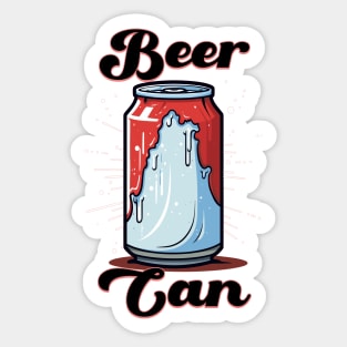 Beer Can Sticker